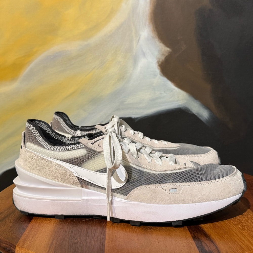 Nike // Waffle One Summit White/White-Black Men’s 11 Running Shoe - Picture 2 of 7